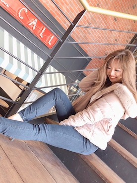 「LIPSERVICE（リップサービス）のアイテム（ダウンジャケット/コート）」を使った、KANANさん（レディース・158cm）の冬コーディネート