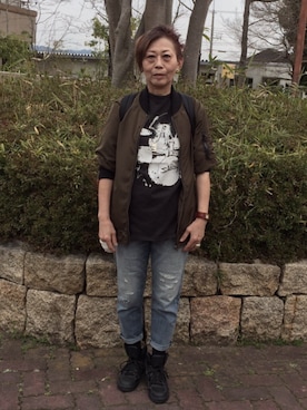 「TIDEWAY（タイドウェイ）のアイテム（腕時計）」を使った、ニャンベさん（レディース・161cm）の冬コーディネート