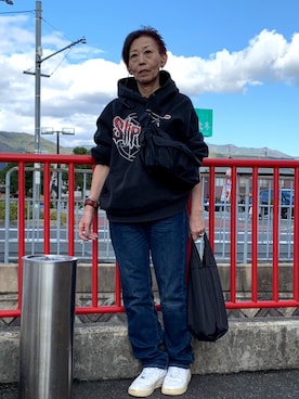 「Y'SACCS（イザック）のアイテム」を使った、ニャンベさん（レディース・161cm）の秋コーディネート