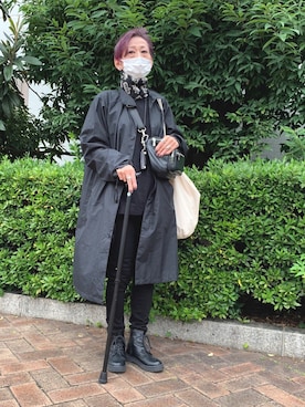「無印良品（ムジルシリョウヒン）のアイテム（ナイロンジャケット）」を使った、ニャンベさん（レディース・161cm）の秋コーディネート