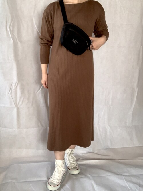𝙰𝙲𝙾 ユニクロのワンピース ドレスを使ったコーディネート Wear
