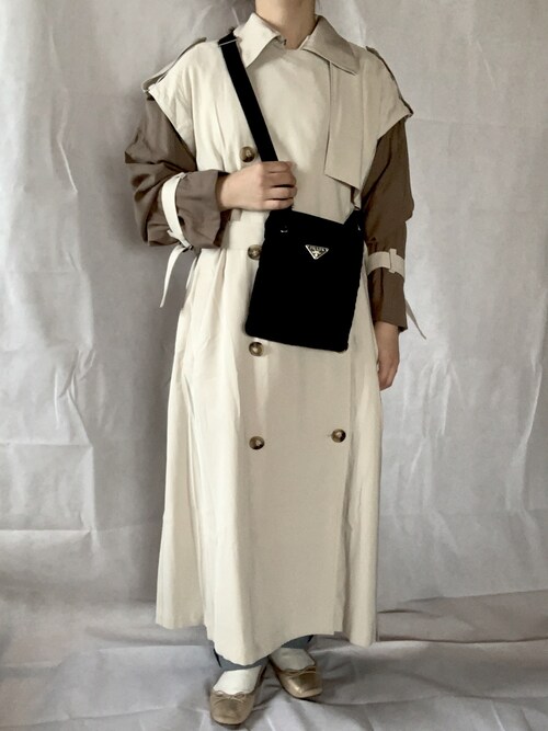 𝙰𝙲𝙾 Beams Dotのトレンチコートを使ったコーディネート Wear