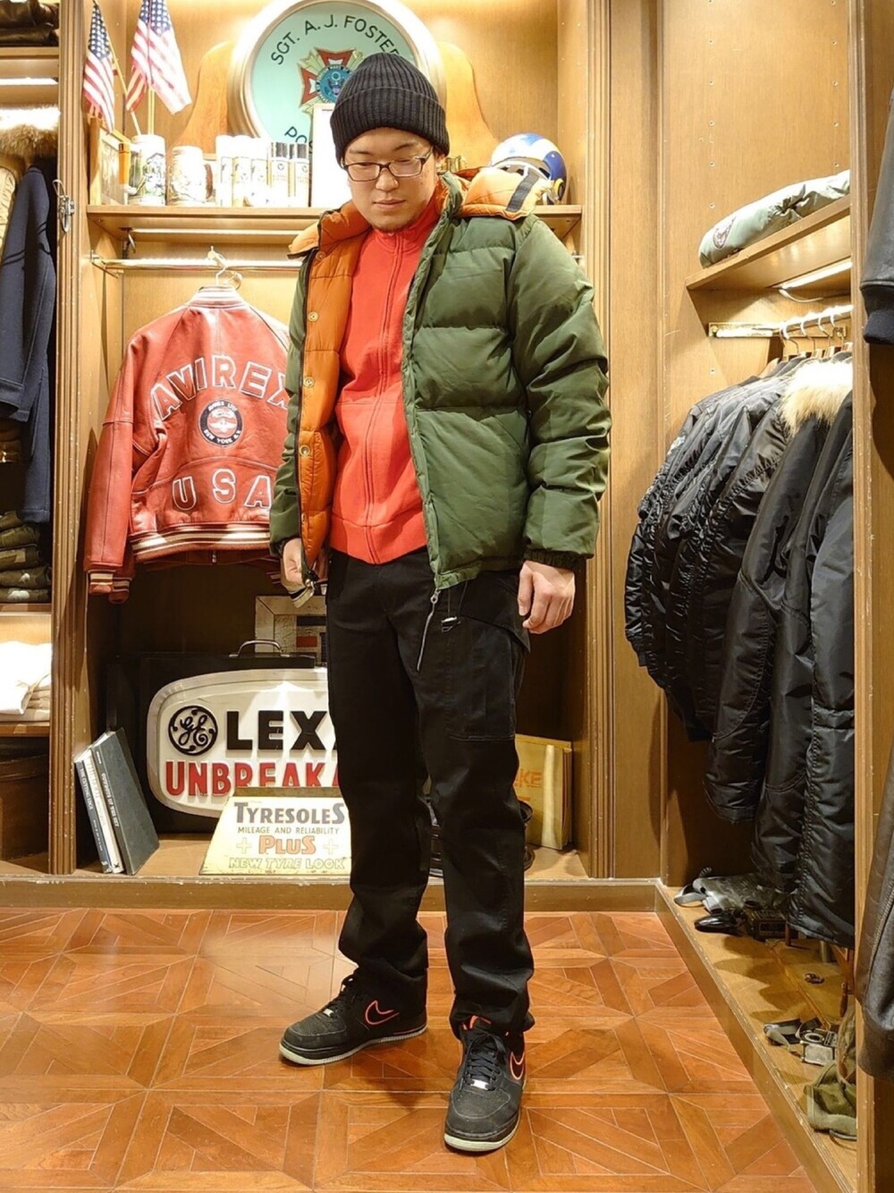 限定 AVIREX × Crescent Down Works ダウンジャケット 直営店