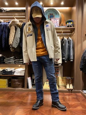 Ruminaさん（メンズ・183cm）の春コーディネート