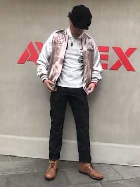 Ruminaさん（メンズ・183cm）の春コーディネート