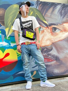 Ruminaさん（メンズ・183cm）の夏コーディネート