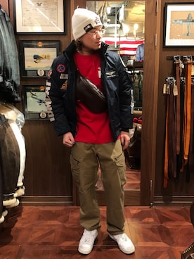 Ruminaさん（メンズ・183cm）の秋コーディネート