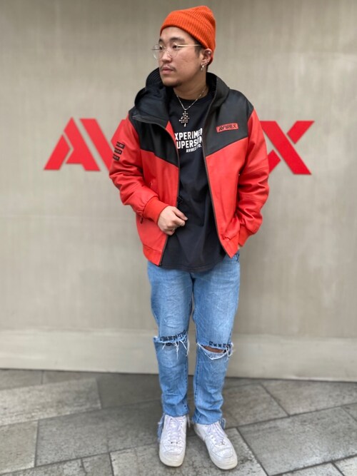 AVIREX（アヴィレックス）の「レザートラックジャケット グラマラス