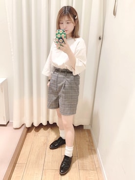 「ラブアンドピース2020」｜「アイテム（その他シューズ）」を使った、いとちゃんさん（レディース・154cm）の秋コーディネート