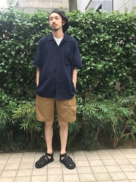 「suicoke（スイコック）のアイテム」を使った、モリタさん（メンズ・171cm）の夏コーディネート