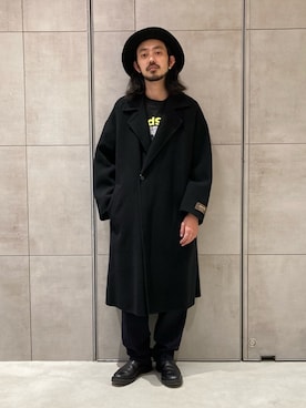 「ADAM ET ROPE'（アダムエロペ）のアイテム（トレンチコート）」を使った、モリタさん（メンズ・171cm）の秋コーディネート