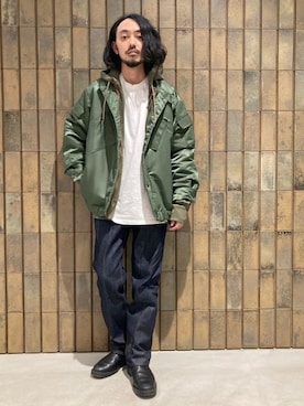 「INVERT（インバート）のアイテム」を使った、モリタさん（メンズ・171cm）の冬コーディネート