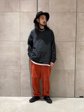 「e.sen（イーセン）のアイテム」を使った、モリタさん（メンズ・171cm）の秋コーディネート