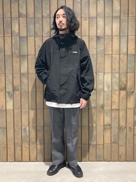 「GERRY（ジェリー）のアイテム（マウンテンパーカー）」を使った、モリタさん（メンズ・171cm）の冬コーディネート