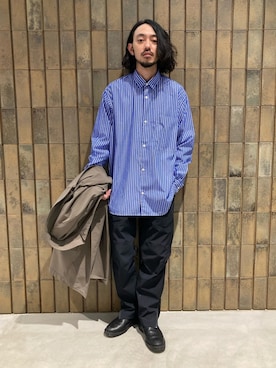 「ISAORA（イサオラ）のアイテム」を使った、モリタさん（メンズ・171cm）の冬コーディネート