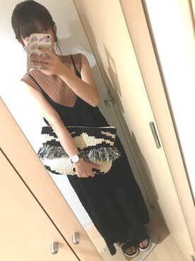 「LUCA（ルカ）のアイテム（オールインワン・サロペット）」を使った、Chiiiさん（レディース・155cm）の夏コーディネート