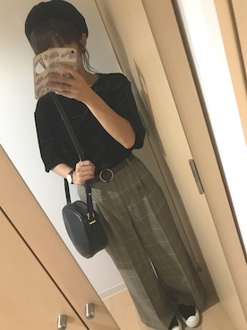 「archives（アルシーヴ）のアイテム（アクセサリー）」を使った、Chiiiさん（レディース・155cm）の秋コーディネート