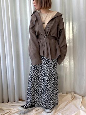 「apres jour mignon（アプレジュールミニョン）のアイテム（その他アウター）」を使った、apresjour mignonさん（レディース・155cm）の夏コーディネート