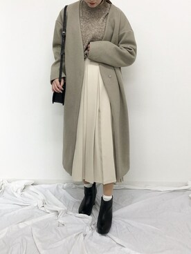 「apres jour mignon（アプレジュールミニョン）のアイテム（その他アウター）」を使った、apresjour mignonさん（レディース・160cm）の秋コーディネート