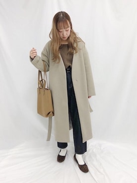 「apres jour mignon（アプレジュールミニョン）のアイテム（その他アウター）」を使った、apresjour mignonさん（レディース・160cm）の冬コーディネート
