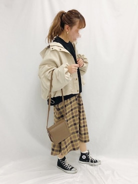 「apres jour mignon（アプレジュールミニョン）のアイテム（ブルゾン）」を使った、apresjour mignonさん（レディース・160cm）の冬コーディネート