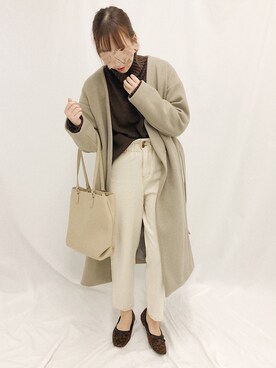 「apres jour mignon（アプレジュールミニョン）のアイテム（その他アウター）」を使った、apresjour mignonさん（レディース・160cm）の冬コーディネート
