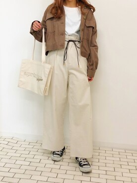 「apres jour mignon（アプレジュールミニョン）のアイテム（ブルゾン）」を使った、apresjour mignonさん（レディース・160cm）の冬コーディネート
