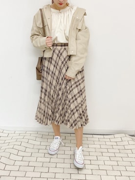 「apres jour mignon（アプレジュールミニョン）のアイテム（ブルゾン）」を使った、apresjour mignonさん（レディース・160cm）の冬コーディネート