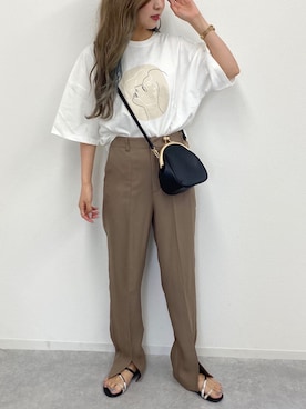 「アプレジュール」｜「アイテム（サンダル）」を使った、apresjour mignonさん（レディース・156cm）の夏コーディネート