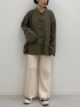 「apres jour mignon（アプレジュールミニョン）のアイテム（ブルゾン）」を使った、apresjour mignonさん（レディース・154cm）の秋コーディネート
