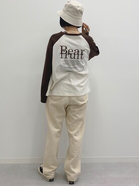 「apres jour mignon（アプレジュールミニョン）のアイテム（帽子）」を使った、apresjour mignonさん（レディース・154cm）の秋コーディネート