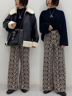 「apres jour mignon（アプレジュールミニョン）のアイテム（ブルゾン）」を使った、apresjour mignonさん（レディース・154cm）の秋コーディネート