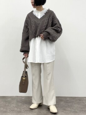 apresjour mignonさん（レディース・154cm）の冬コーディネート