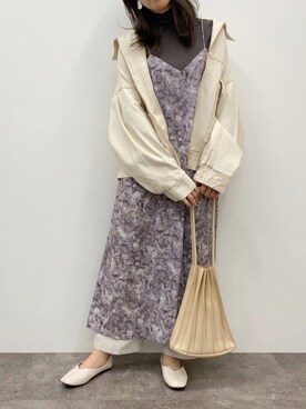「apres jour mignon（アプレジュールミニョン）のアイテム（ブルゾン）」を使った、apresjour mignonさん（レディース・163cm）の冬コーディネート