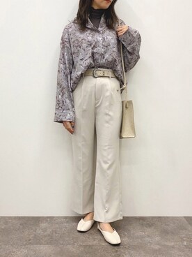 「apres jour mignon（アプレジュールミニョン）のアイテム（パンプス）」を使った、apresjour mignonさん（レディース・163cm）の冬コーディネート