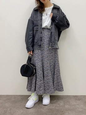 「apres jour mignon（アプレジュールミニョン）のアイテム（ブルゾン）」を使った、apresjour mignonさん（レディース・163cm）の春コーディネート