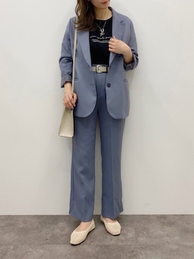 「apres jour mignon（アプレジュールミニョン）のアイテム（テーラードジャケット）」を使った、apresjour mignonさん（レディース・163cm）の春コーディネート