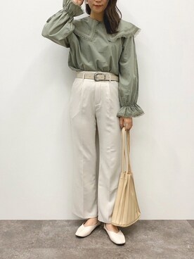 「apres jour mignon（アプレジュールミニョン）のアイテム（パンプス）」を使った、apresjour mignonさん（レディース・163cm）の冬コーディネート