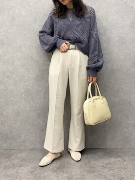 「apres jour mignon（アプレジュールミニョン）のアイテム（パンプス）」を使った、apresjour mignonさん（レディース・163cm）の春コーディネート