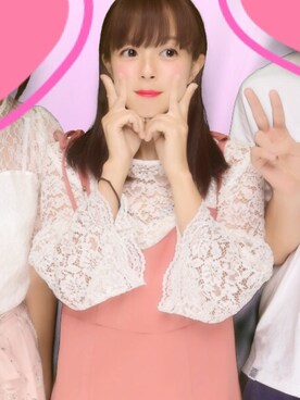 「GU（ジーユー）のアイテム（Tシャツ/カットソー、ホワイト系）」を使った、えみりさん（レディース・154cm）の夏コーディネート