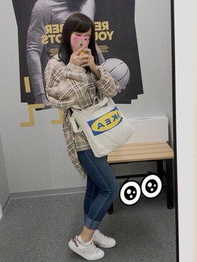 「スタンスミス」｜えみりさん（レディース・154cm）の秋コーディネート