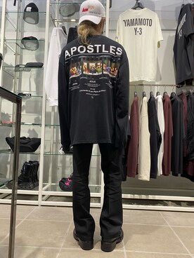 「L.H.P Private Brand（エルエイチピープライベートブランド）のアイテム（トップス）」を使った、佐藤友則さん（メンズ・165cm）の秋コーディネート