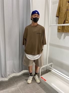 「L.H.P（エルエイチピー）のアイテム（トップス）」を使った、佐藤友則さん（メンズ・165cm）の夏コーディネート