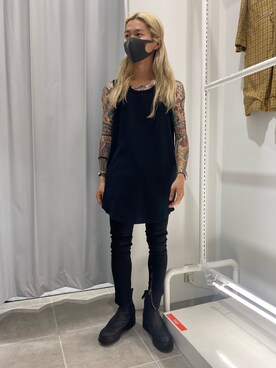 「DANKE SCHON（ダンケシェーン）のアイテム（スウェットパンツ）」を使った、佐藤友則さん（メンズ・165cm）の夏コーディネート