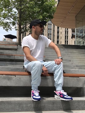 「AIRMAX90」｜「アイテム（腕時計）」を使った、fernanditoさん（メンズ・170cm）の秋コーディネート
