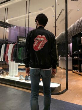 「HYSTERIC GLAMOUR（ヒステリックグラマー）のアイテム（スカジャン）」を使った、Paulさん（メンズ・175cm）の秋コーディネート
