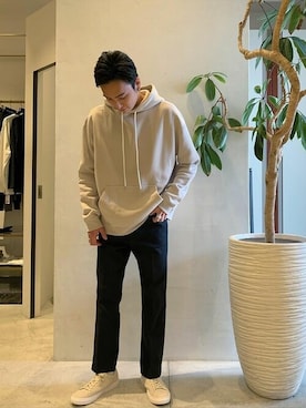 「5ポケットパンツ」｜ESTNATION MENSさん（メンズ・178cm）の秋コーディネート