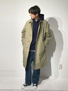 「FACTOTUM（ファクトタム）のアイテム（パンツ）」を使った、ESTNATION MENSさん（メンズ・175cm）の冬コーディネート