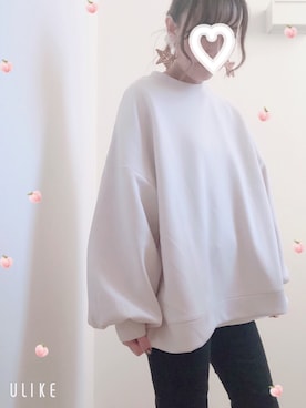 「rps（アールピーエス）のアイテム（スウェット）」を使った、hi-koさん（レディース・157cm）の冬コーディネート
