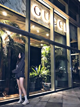 「アイテム（スタジャン、グレー系）」を使った、yanghuimengさん（レディース・167cm）の秋コーディネート